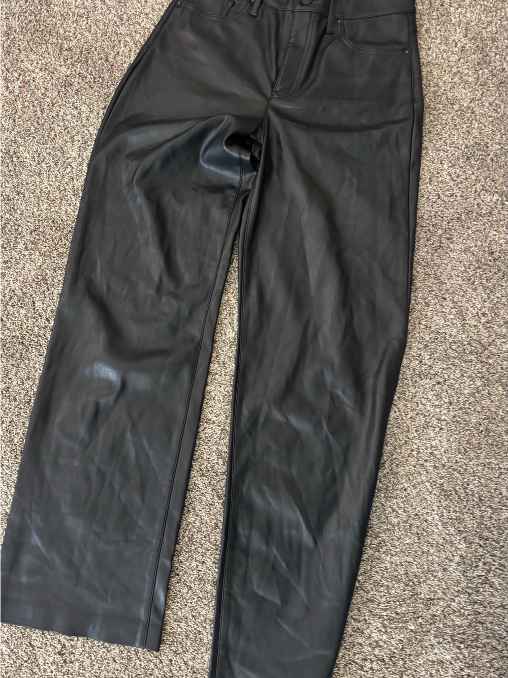 Express Black Faux Leather Pants